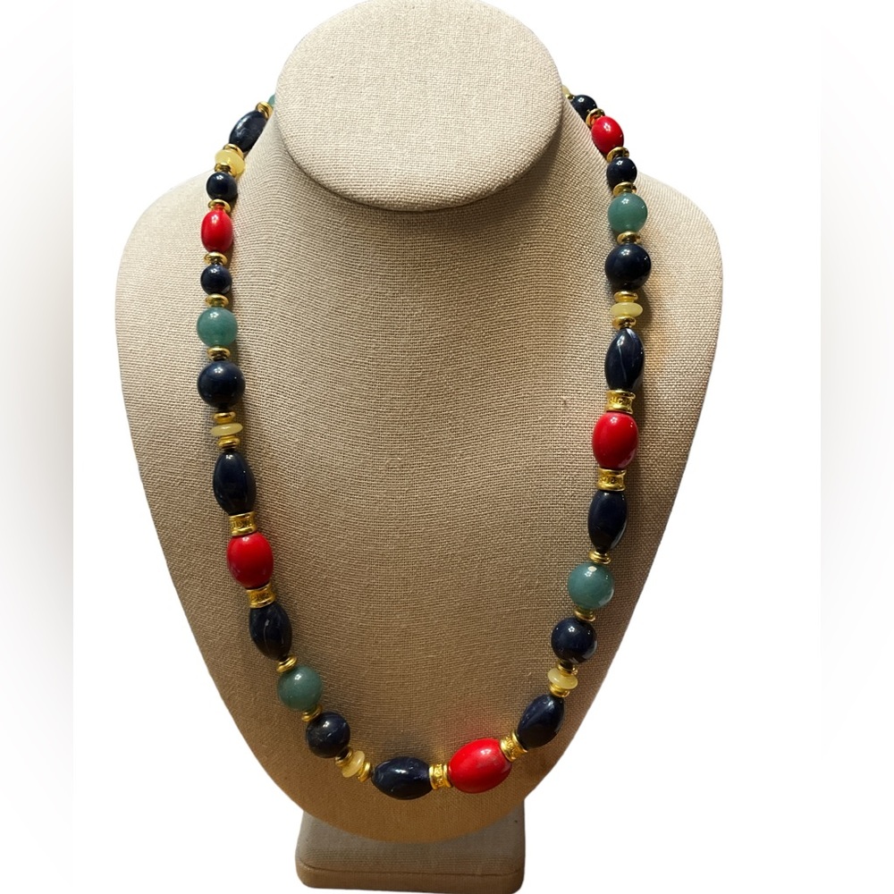 Multi Colored Bead Liz Claiborne Necklace